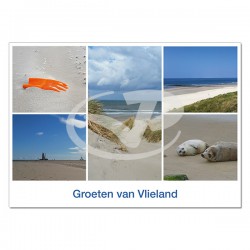 Ansichtkaart A6 Vlieland Duindoorkijk Compilatie 