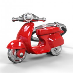 Metalmorphose Sleutelhanger Scooter Red and Chrome