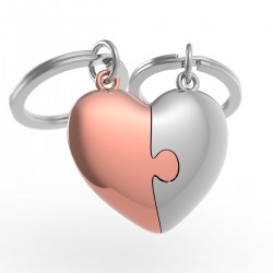 Metalmorphose Sleutelhanger Heart Puzzle