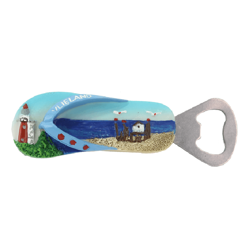 Opener Slipper Vlieland met Vuurtoren en Magneet
