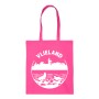 Katoenen Tas Vlieland Vintage met Vuurtoren Pink